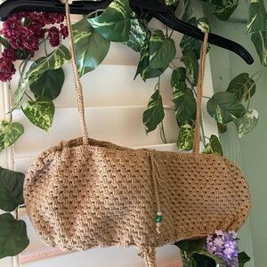 Handcrafted Tan Crochet top